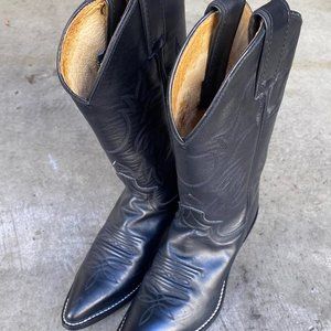 Justin L 4903 Black Women’s US 5 B Leather USA Cowboy Boots